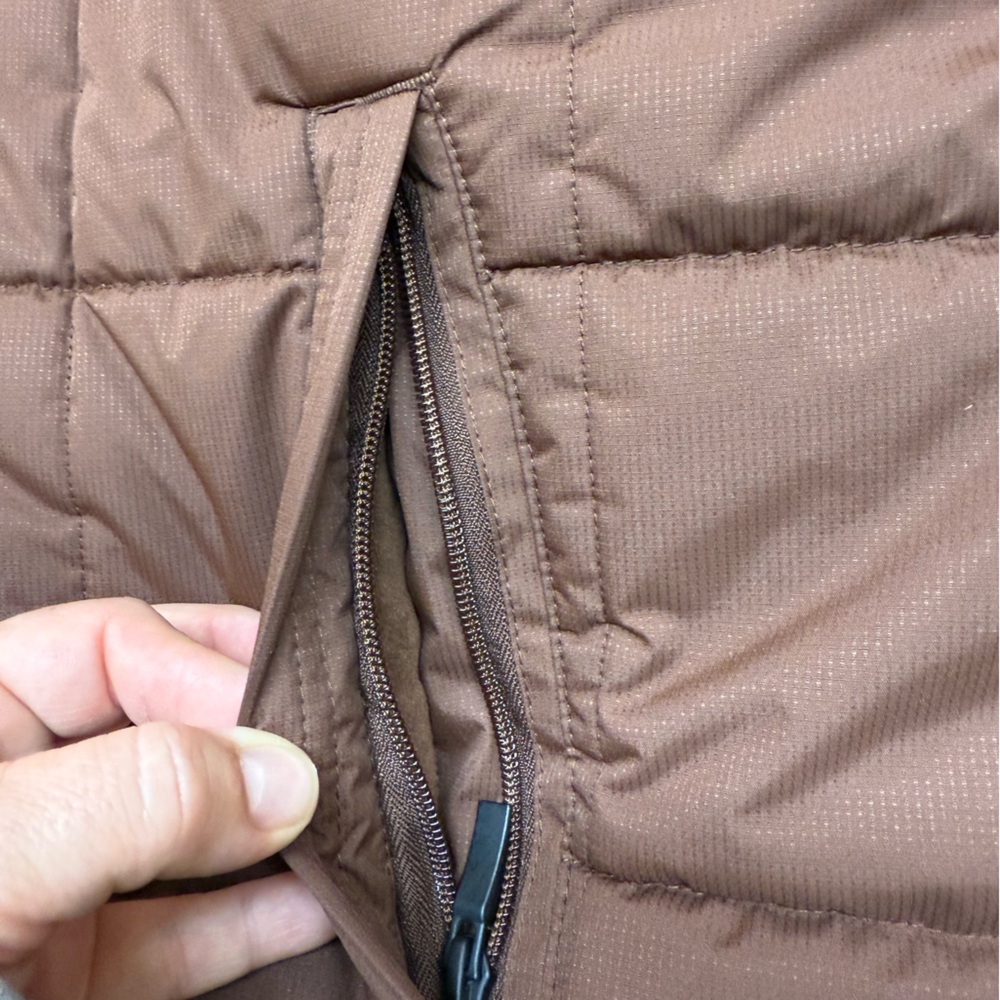 Men's XXL Ariat Crius Brown Insulated Quilted Wind/Waterproof Puffer Vest - Picture 7 of 11